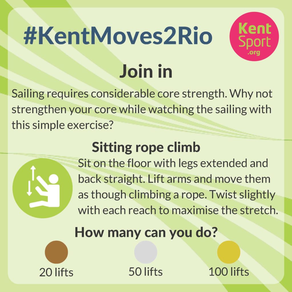 #KentMoves2Rio_Sophie Ainsworth_Sailing_activity snippet